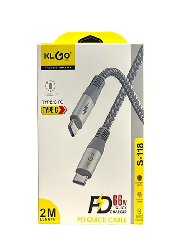 USB кабел Type-C 2 m KLGO