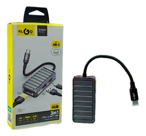 Usb-c хъб конектор порт - 3 В 1 - KLGO