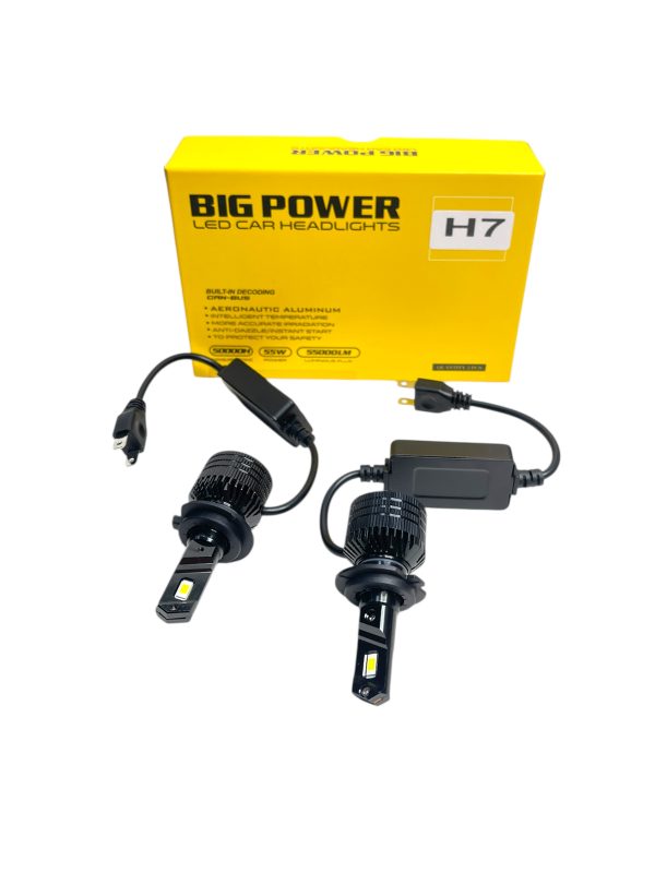 ЛЕД КРУШКИ ЗА ФАР H7-V9 6500K 12V - 2 БРОЯ