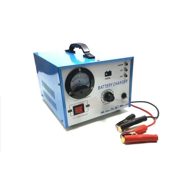 Проф.100 ампера мощно автозарядно за акумулатори, зареждащ, 12-24V, 20-200Ah, брутална мощност